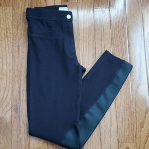 Girls crewcuts straight leg pant with faux leather